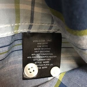 Volcom | Shirts | Volcom Ex Factor Plaid Button Down | Poshmark